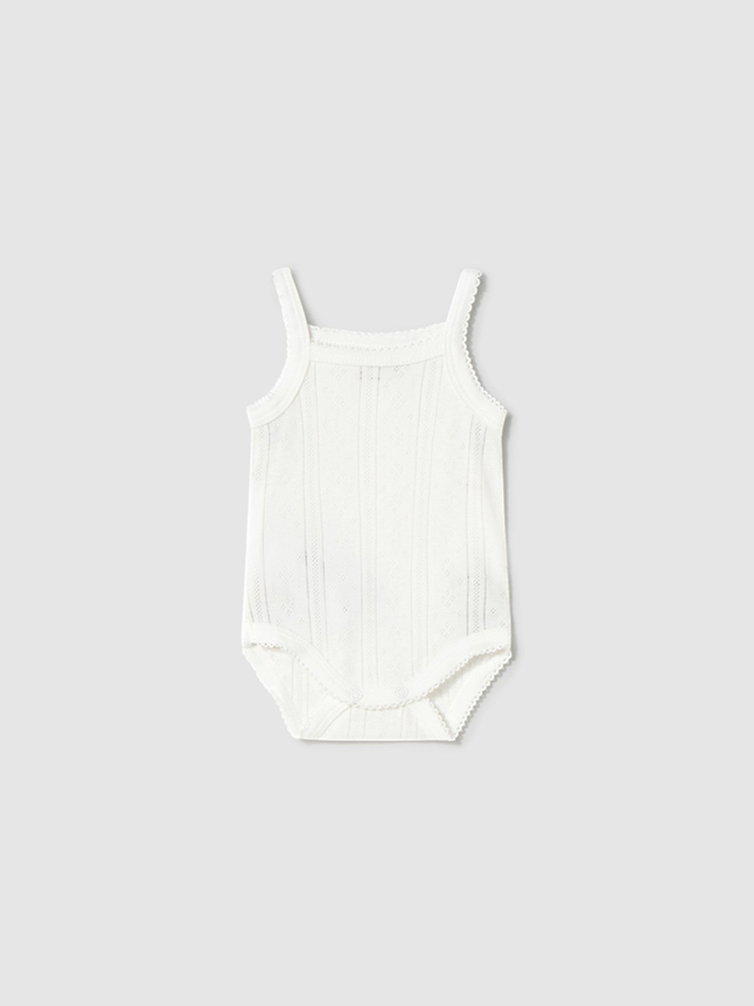 Body bretelle traforate Neonata NATURAL 1745 /N -  NANU' BABY