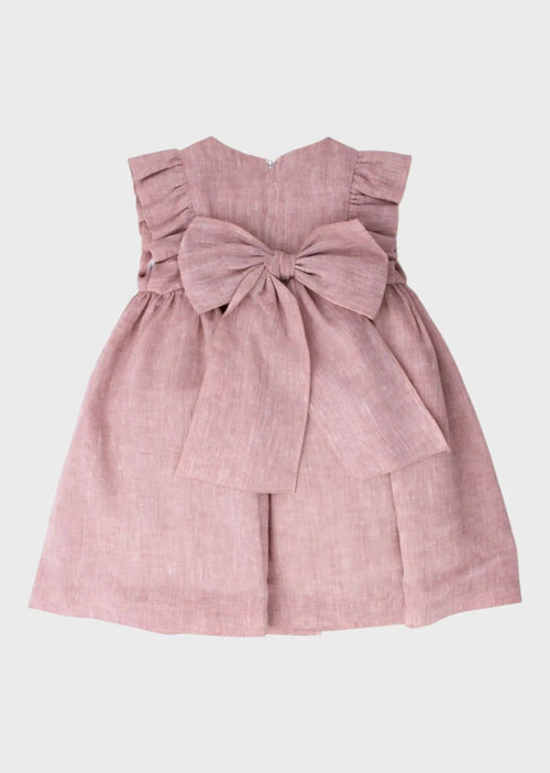 Abito Bimba Rosa L1223 by SARTORIA DEI PICCOLI