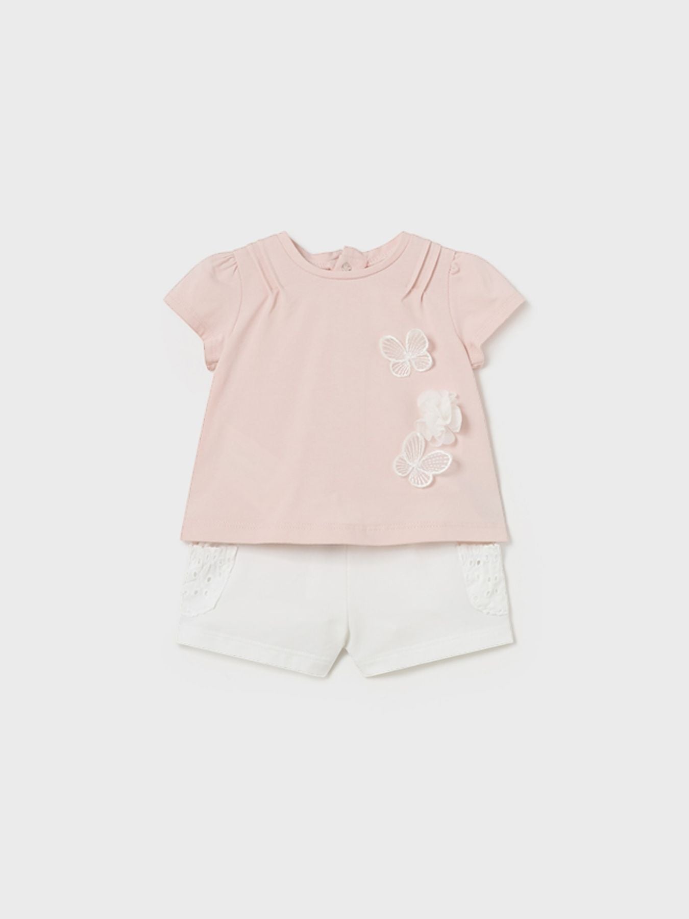 compl.4 pezzi corto Bimba ROSA CIPRIA 1610/N -  NANU' BABY