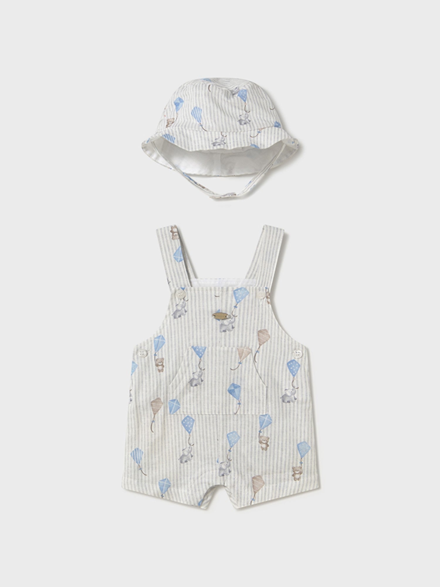Salopette e cappello Bimbo CIELO 1601 /C -  NANU' BABY
