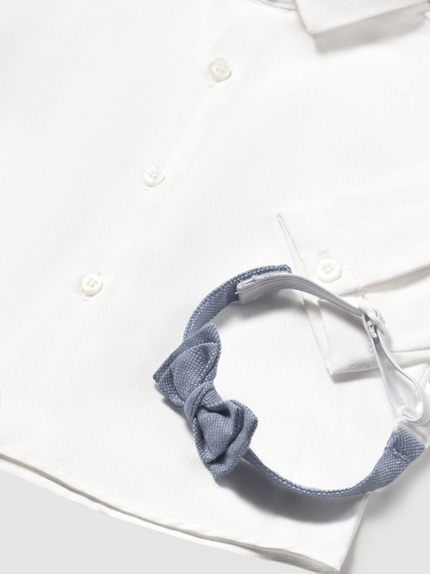Camicia manica lunga papillon Bimbo BIANCO 1102 /B -  NANU' BABY