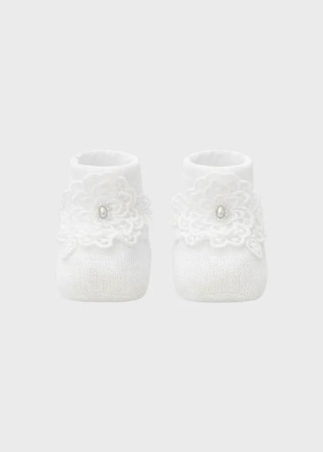 Babbucce Neonata Bianco EP12S by MARLU'