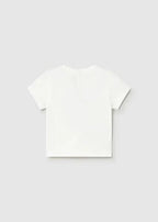 T-shirt Bimbo Bianco 1001/72 by MAYORAL