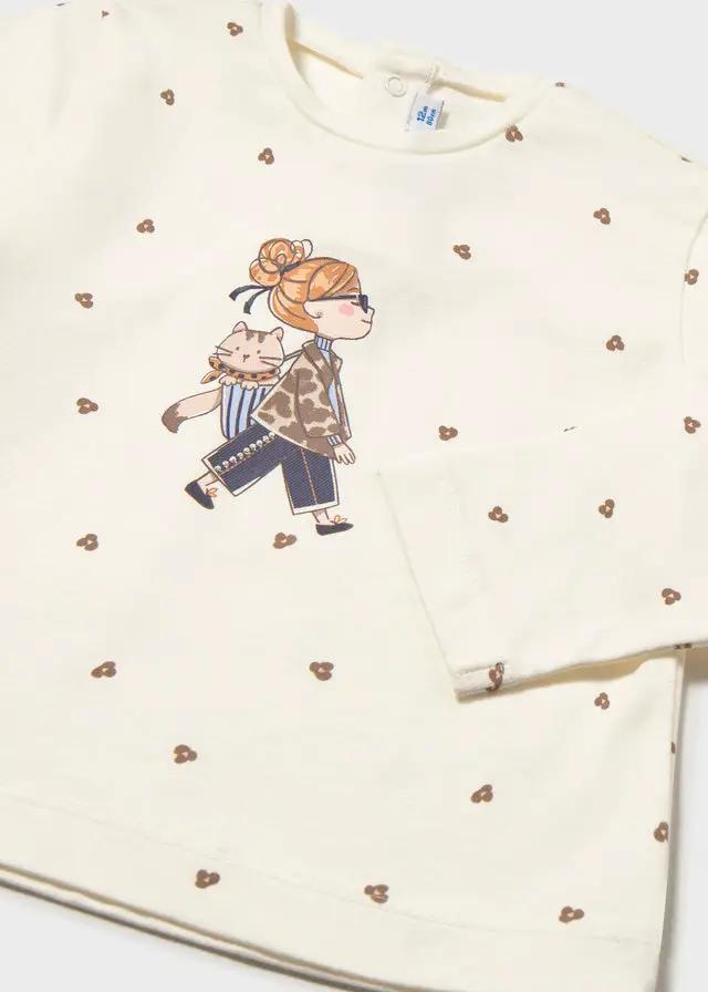 T-shirt Bimba Ecru 2086/95 by MAYORAL