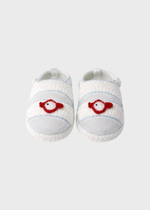 Babbucce Neonato Bianco MARIN/SC by PICCOLA GIUGGIOLA