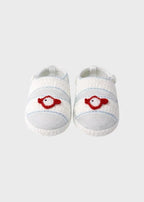 Babbucce Neonato Bianco MARIN/SC by PICCOLA GIUGGIOLA
