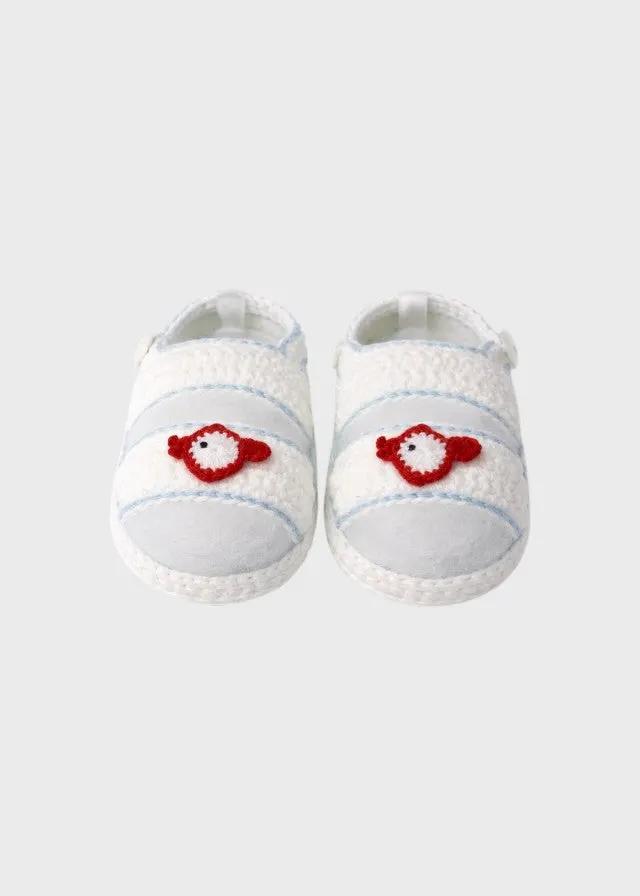 Babbucce Neonato Bianco MARIN/SC by PICCOLA GIUGGIOLA