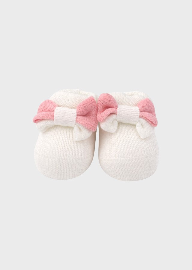 Babbucce Neonata Bianco FIOCCHI/766-B by BABY LORD