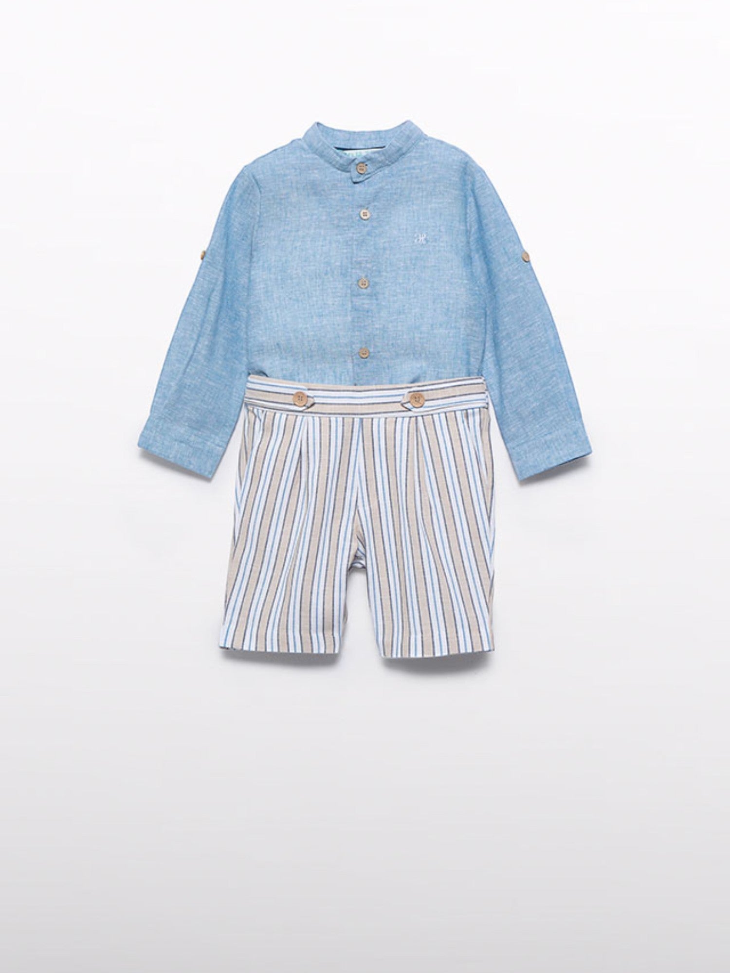 Completo bermuda camicia Bimbo AZZURRO 5203 /1 -  NANU' BABY