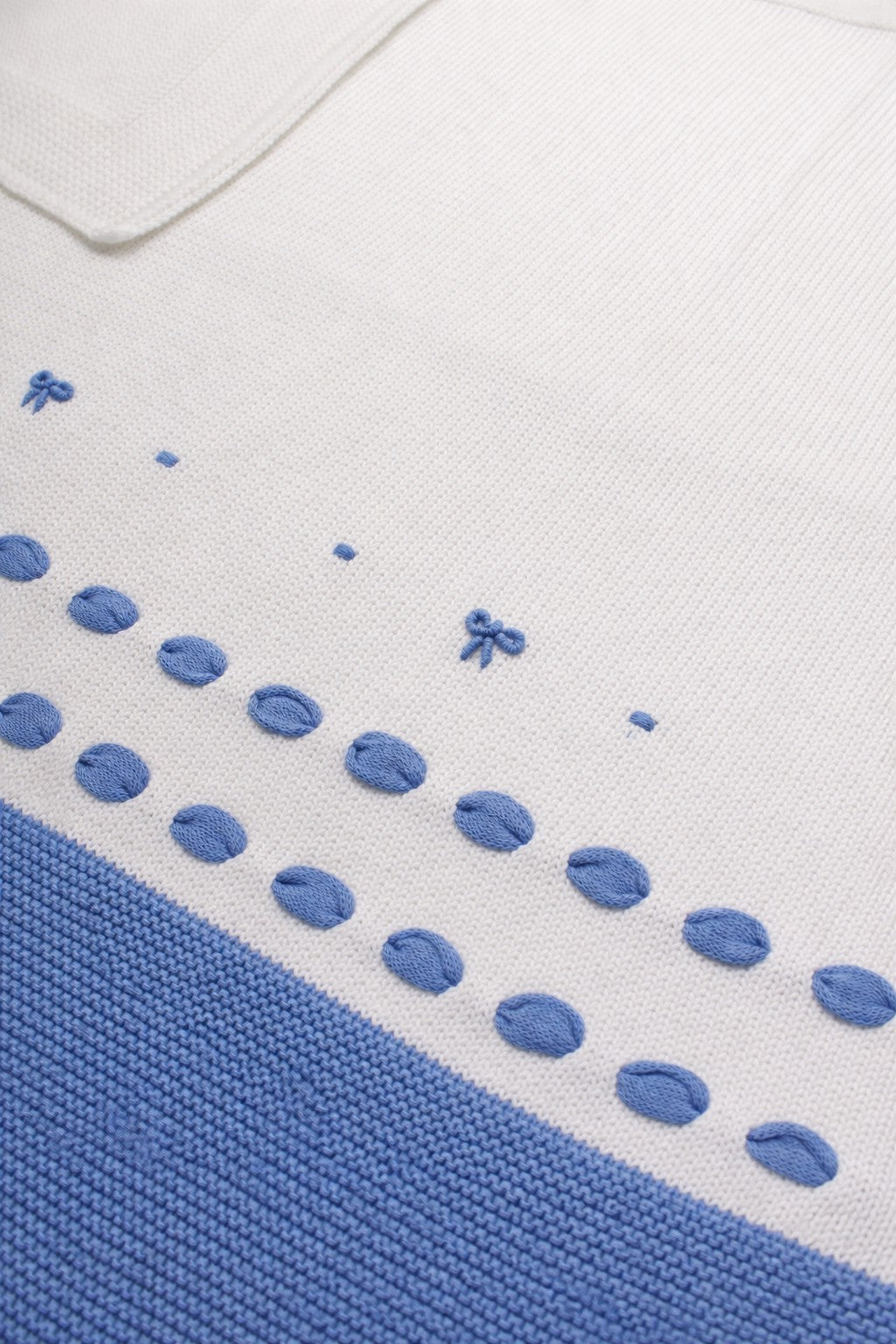 Coperta Neonato Bianco NODINI 198 by BABY LORD