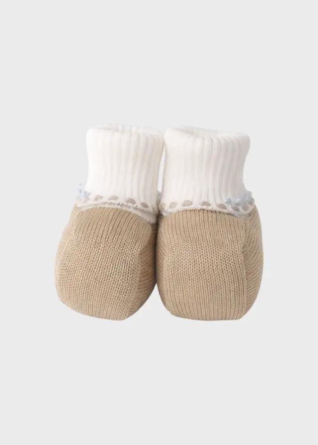 Babbucce Neonato Tortora 8049 by BIMBALO'