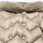 Cappotto Bimba Beige 5847/11 by ABEL & LULA