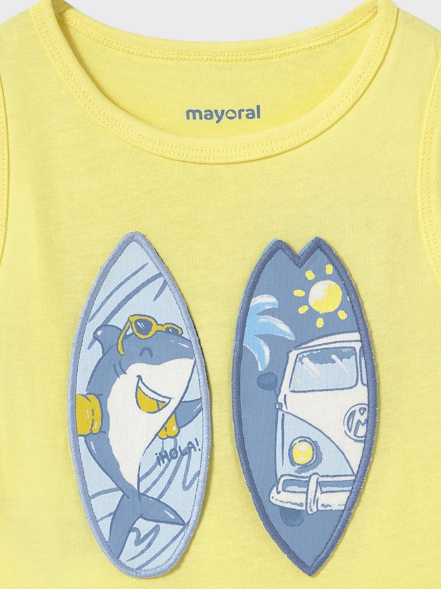 Canottiera play tavole surf Bimbo GIALLO 1069/69 -  NANU' BABY