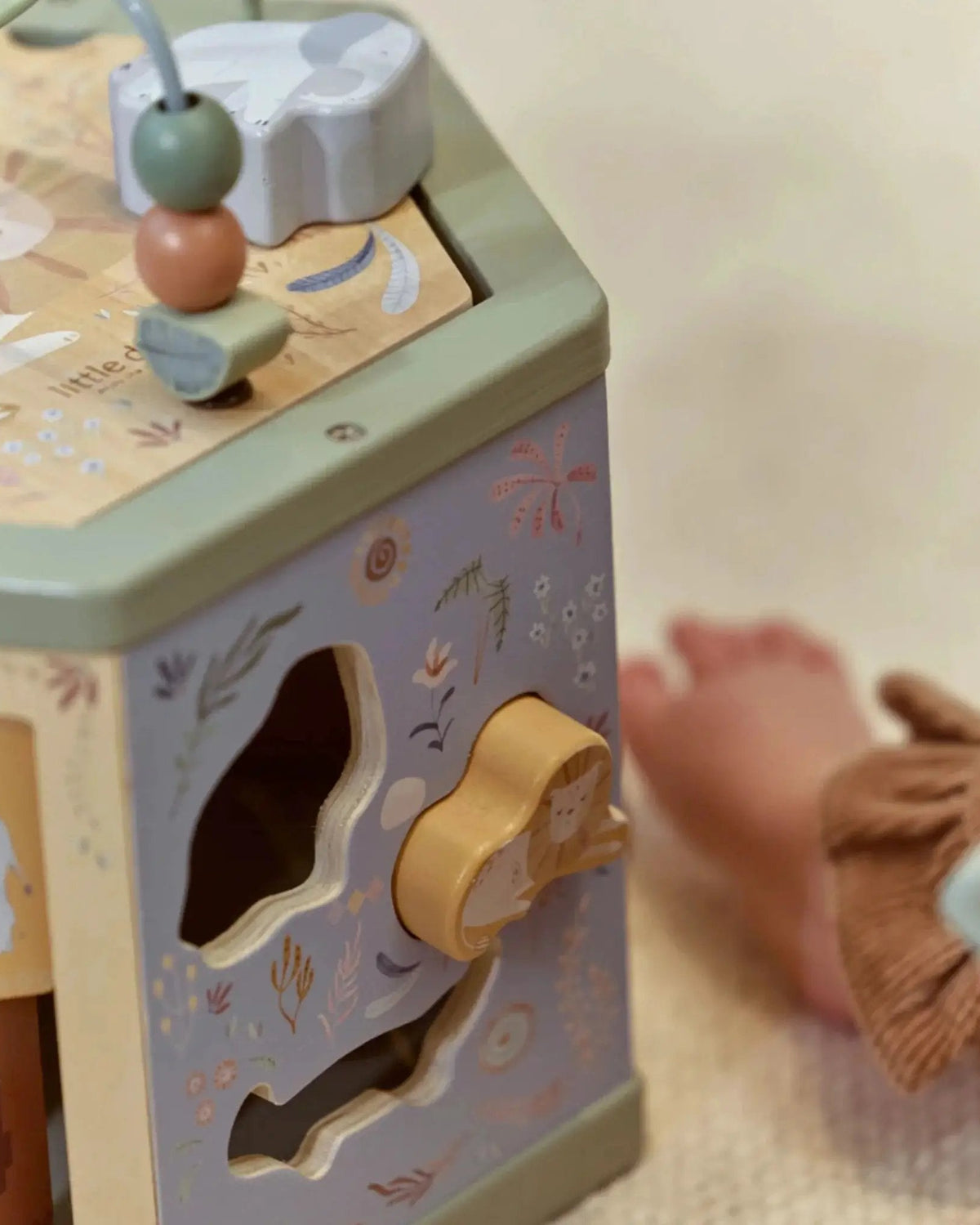 Cubo multiattività in legno Multicolore LD7431 by LITTLE DUTCH