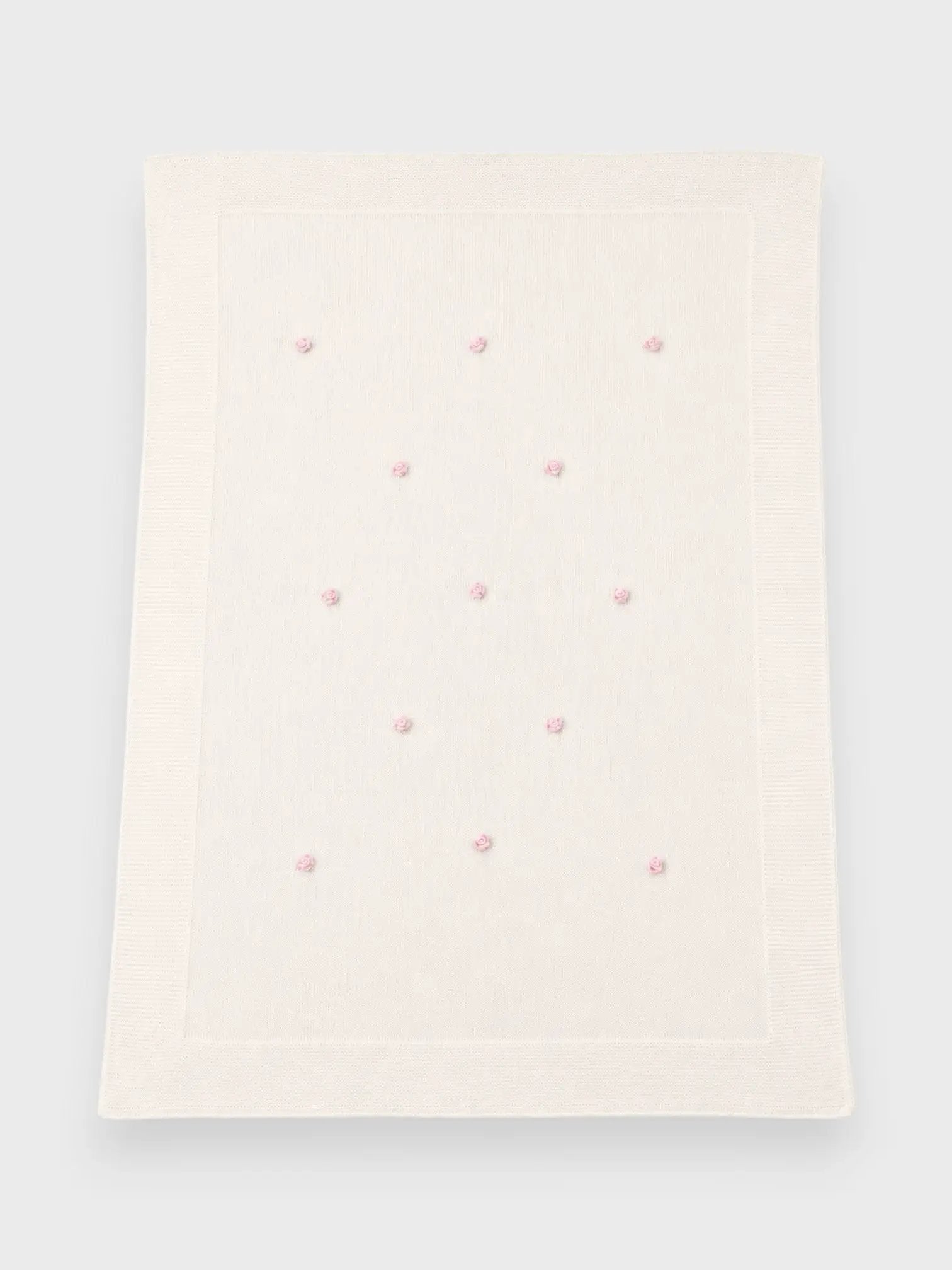 Coperta Neonata Bianco FIORI DI LOTO 104/3031 by BABY LORD