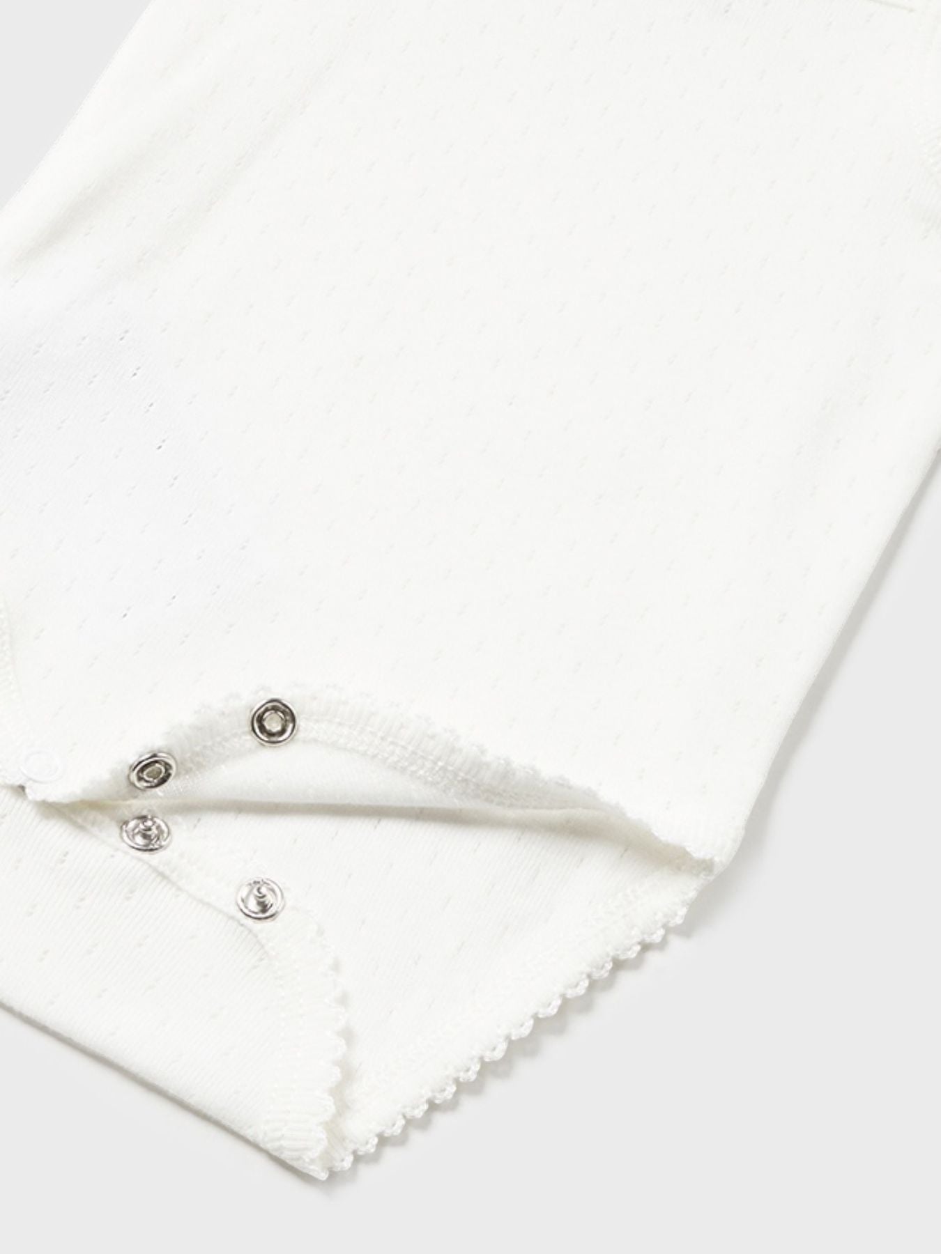 Body m/s traforato Neonata ECRU 1790/E -  NANU' BABY