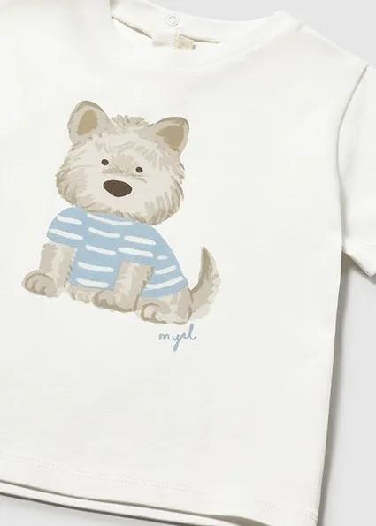T-shirt Bimbo Bianco 1001/72 by MAYORAL