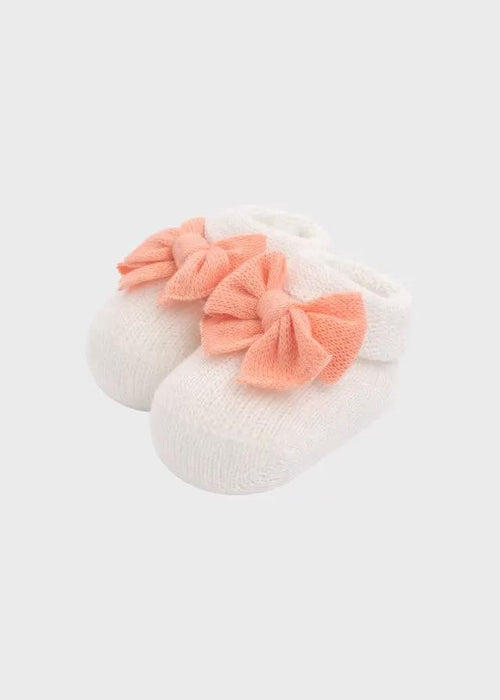 Babbucce Neonata Bianco FIOCCO/758-P by BABY LORD