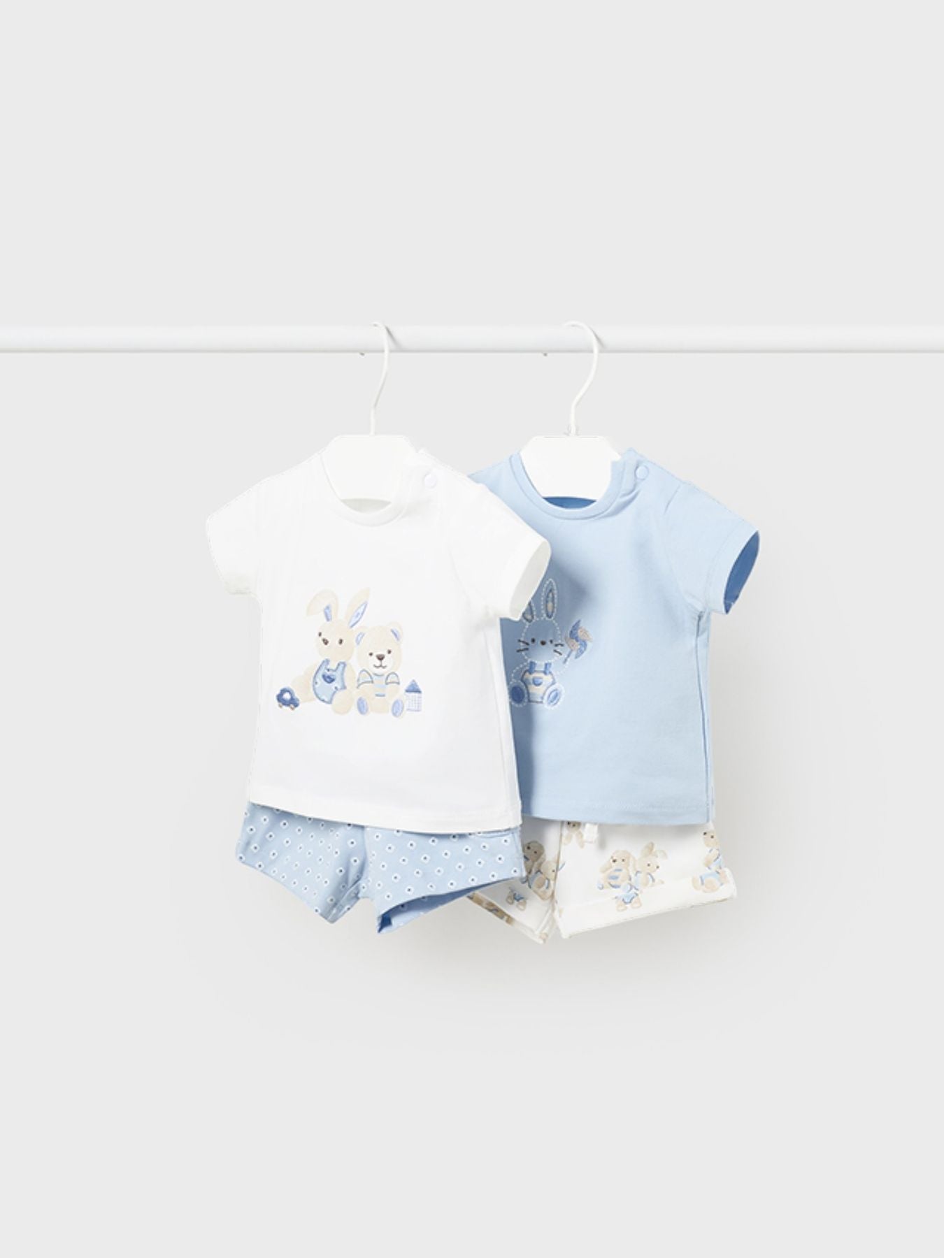 Comp 4 pezzi corto Bimbo CIELO 1625/C -  NANU' BABY
