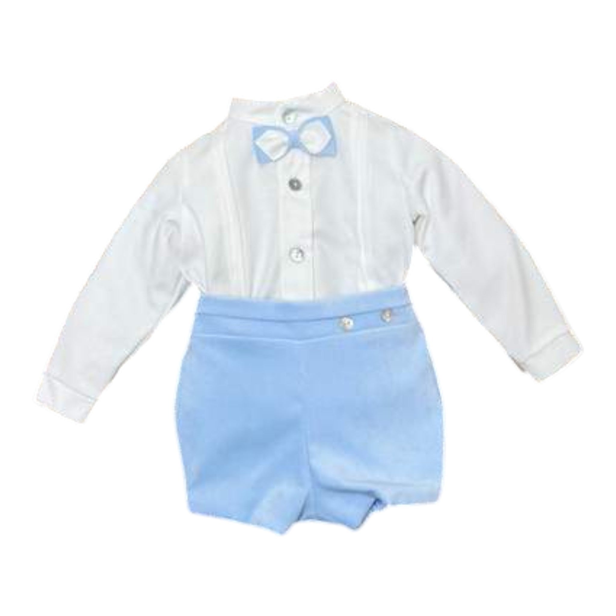 Completo Cerimonia Bimbo Misto Cotone Cielo - PONTO POR PONTO 1/6421-C