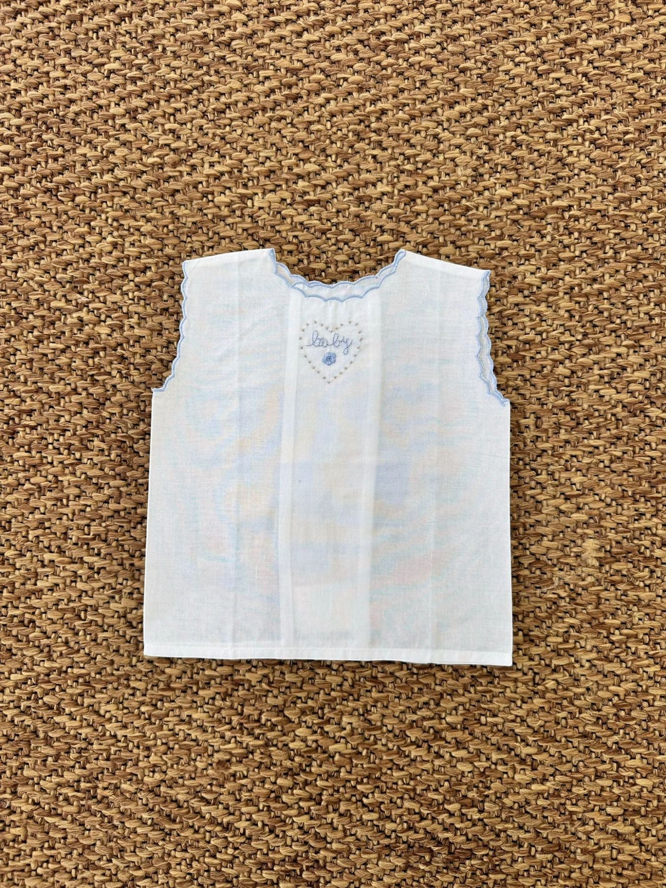 CAMICINA BATISTA Neonato AZZURRO CABABYA -  NANU' BABY