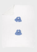 Coperta Neonato Bianco INGLESE/200-B by BABY LORD