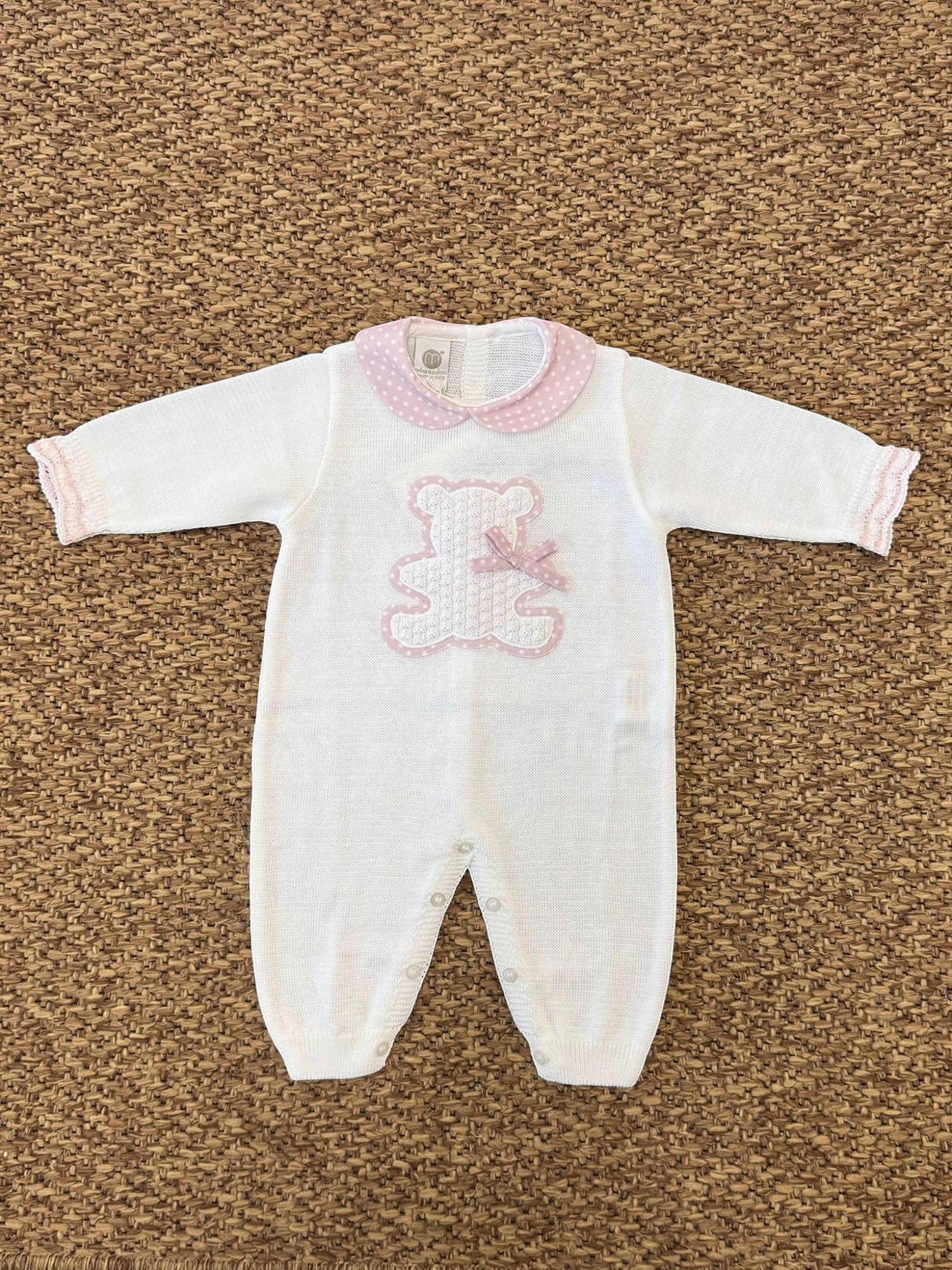 Tutina Neonata BIANCO EB1010 -  NANU' BABY