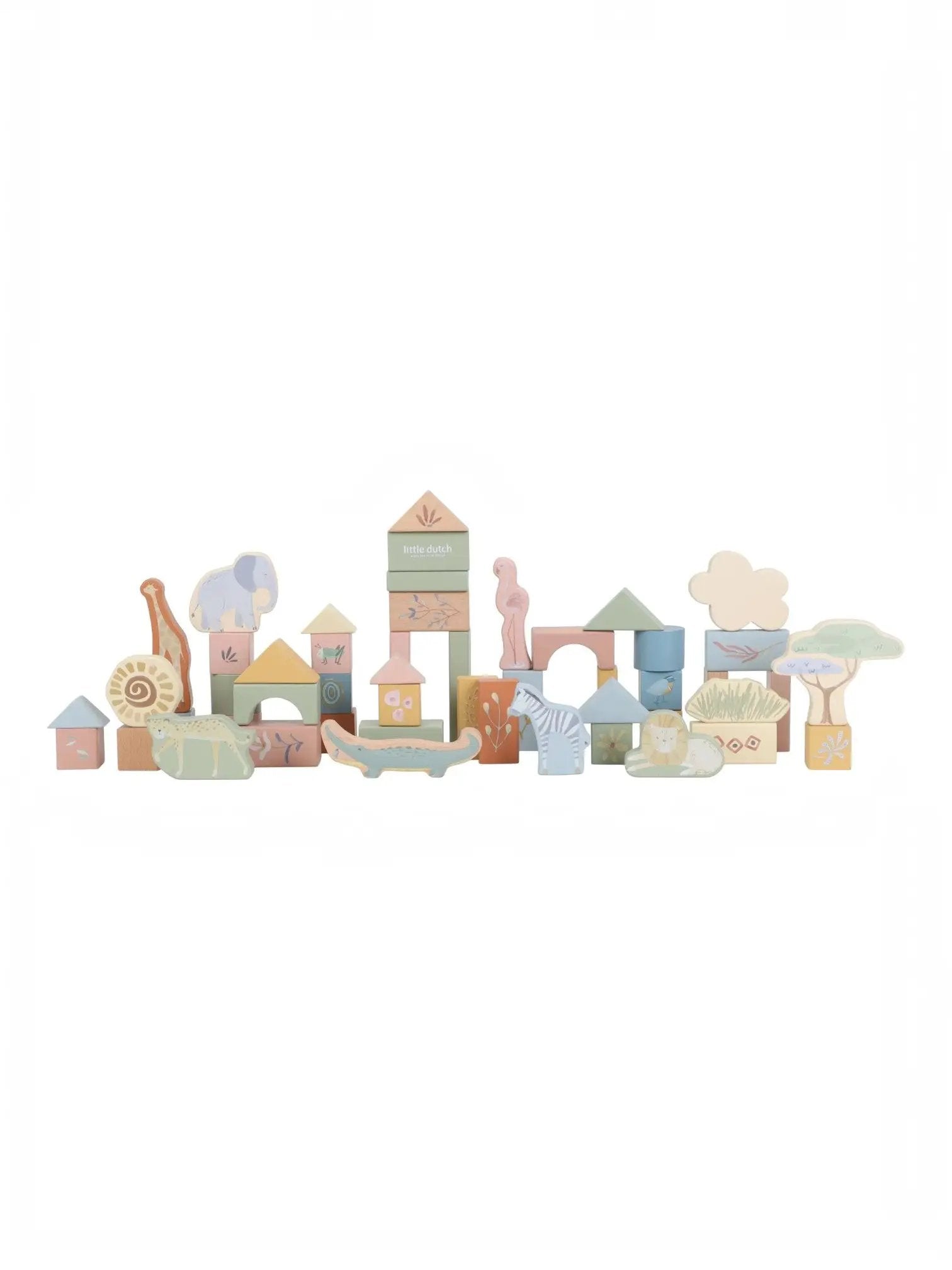Blocchi costruzione in legno Multicolore LD7445 by LITTLE DUTCH