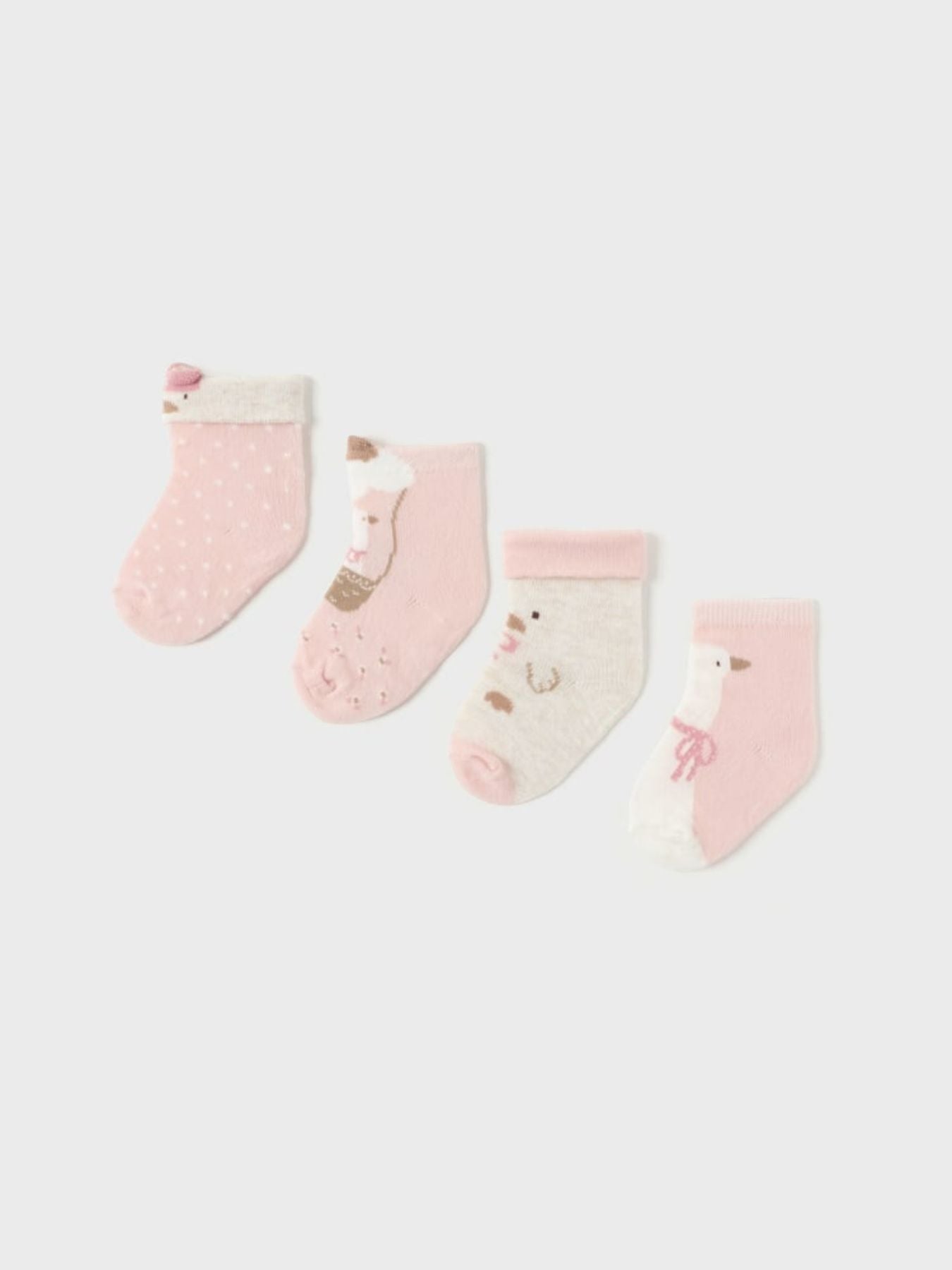 Set 4 calze  ROSA 2G-9762/RB -  NANU' BABY