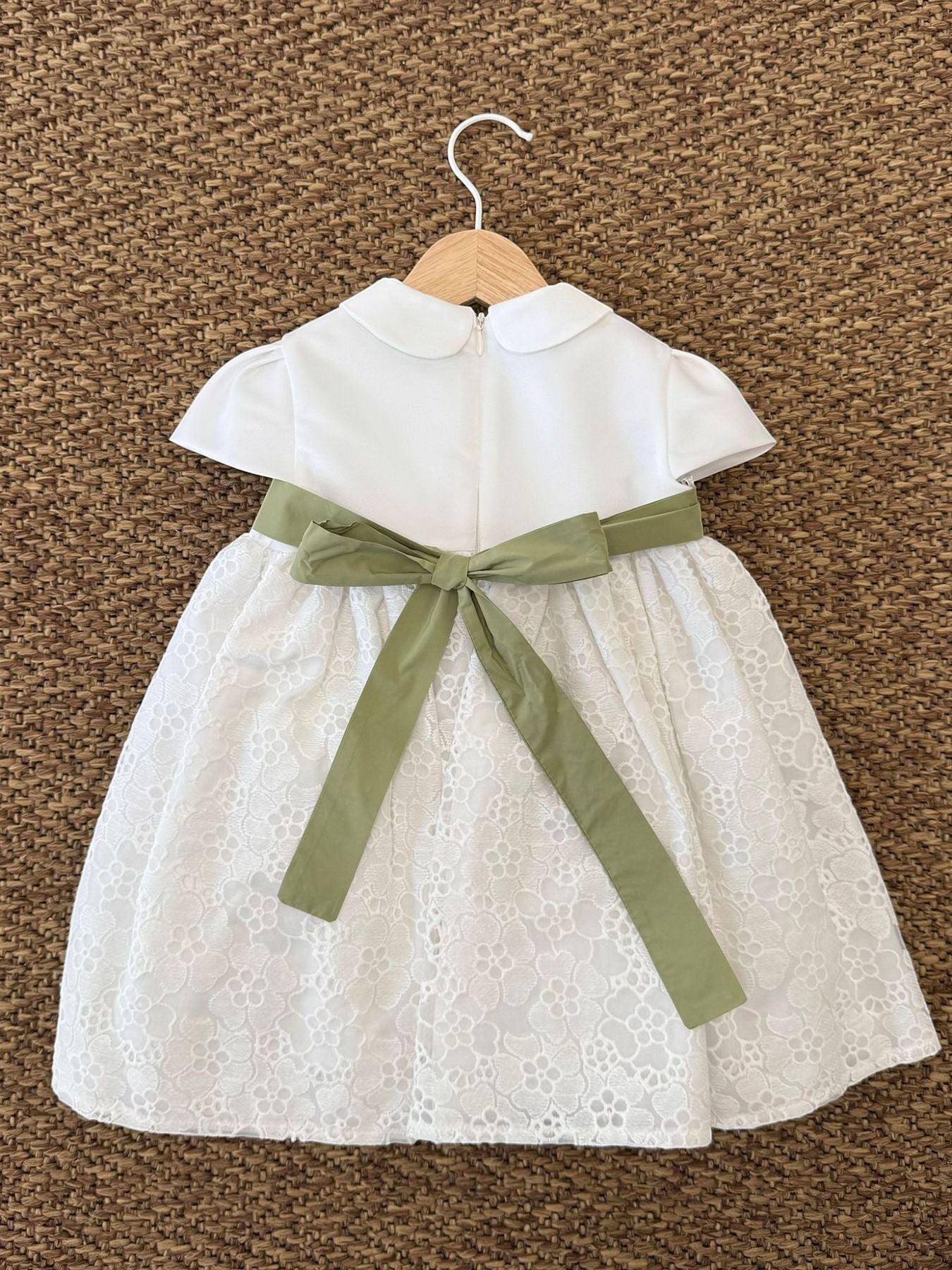 Abito Cerimonia Fiori Bimba PANNA EN801MC -  NANU' BABY