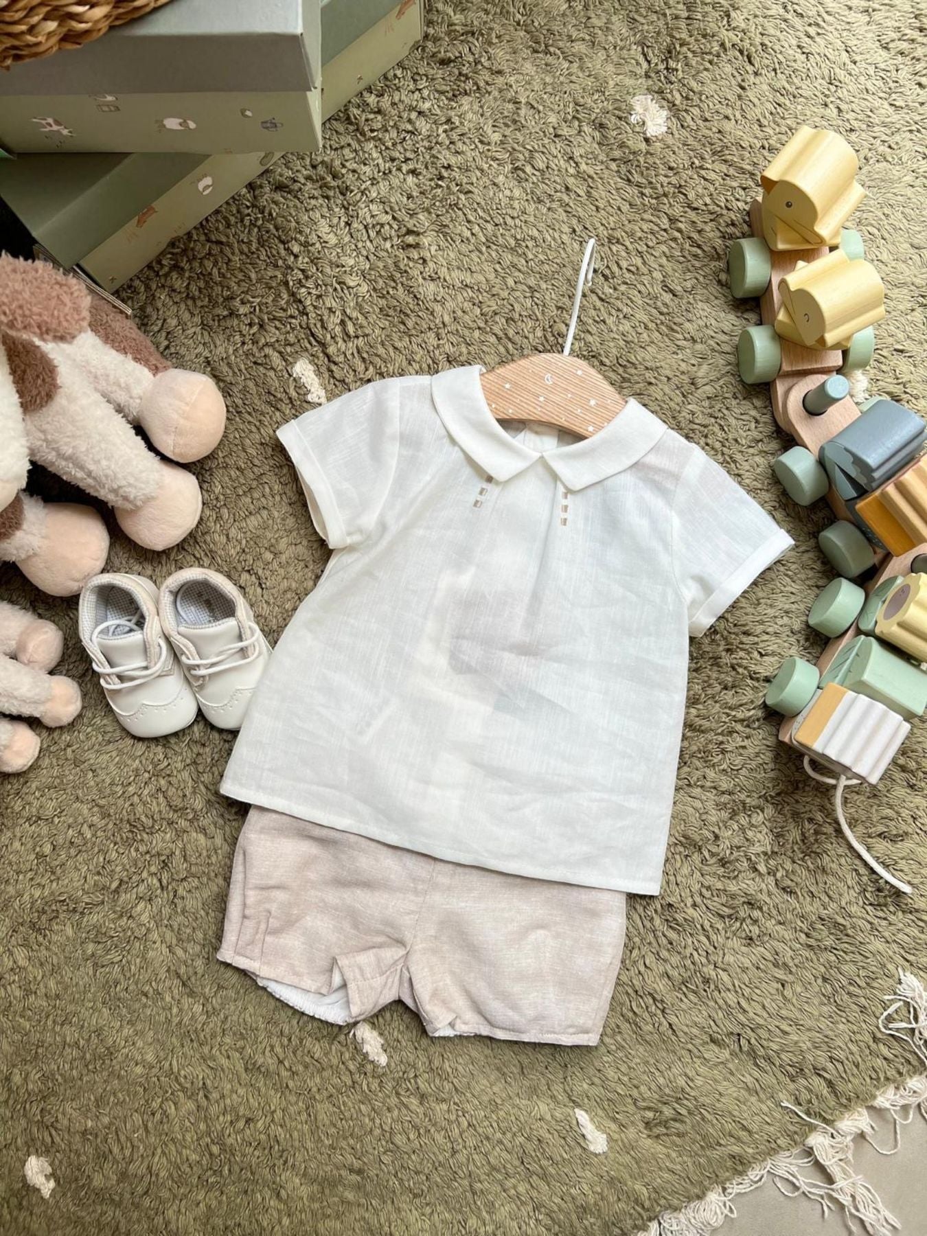 Compl.pant.corto Bimbo BEIGE 1216/L -  NANU' BABY