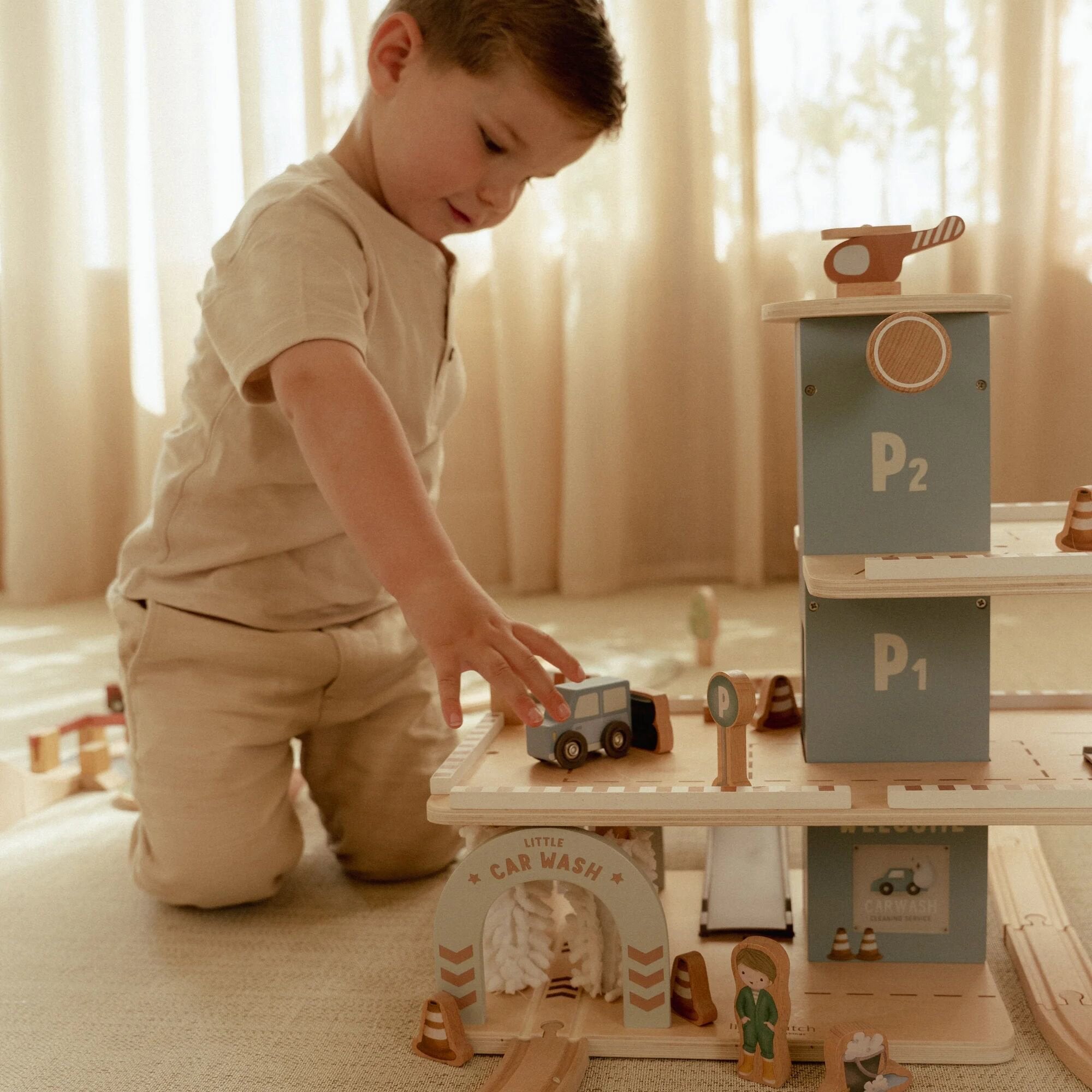 Multicolor Wooden Garage LD2534