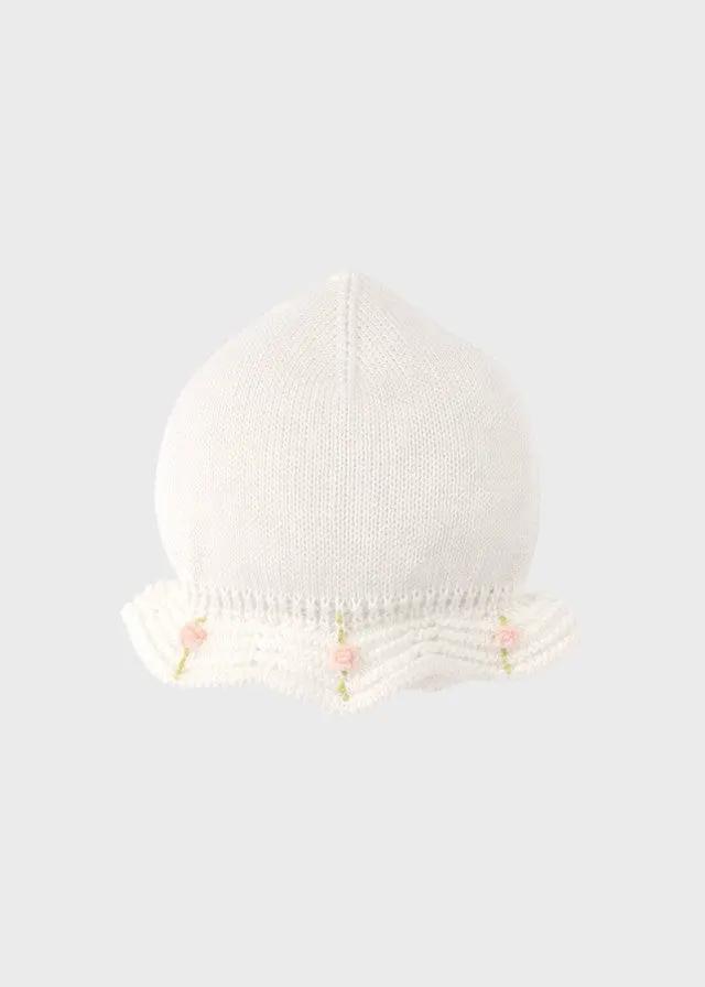 Cuffia Neonata Bianco FEDERICA/CU by PICCOLA GIUGGIOLA