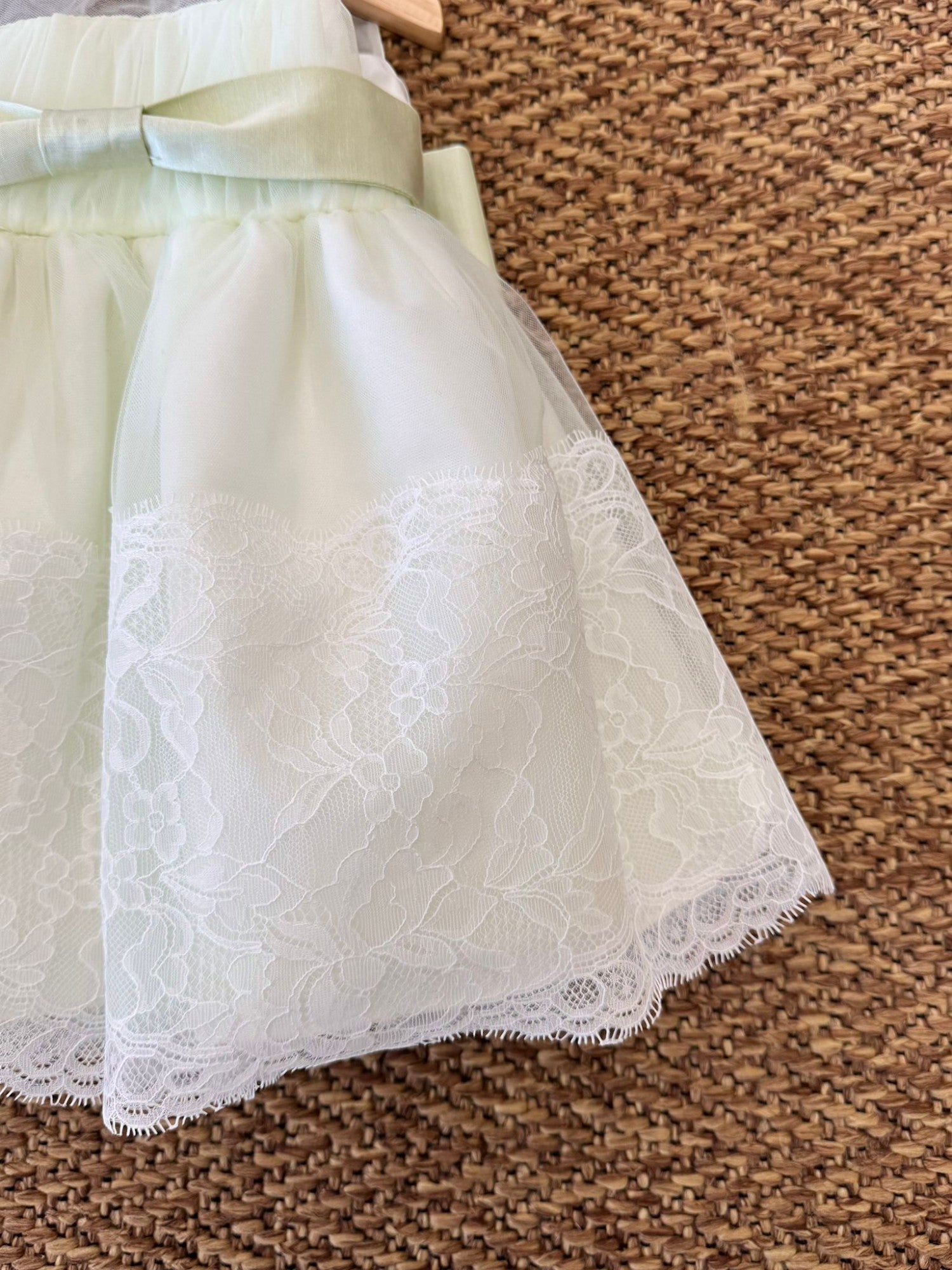 Abito Cerimonia dritto Bimba AVORIO GG25D04I/V -  NANU' BABY