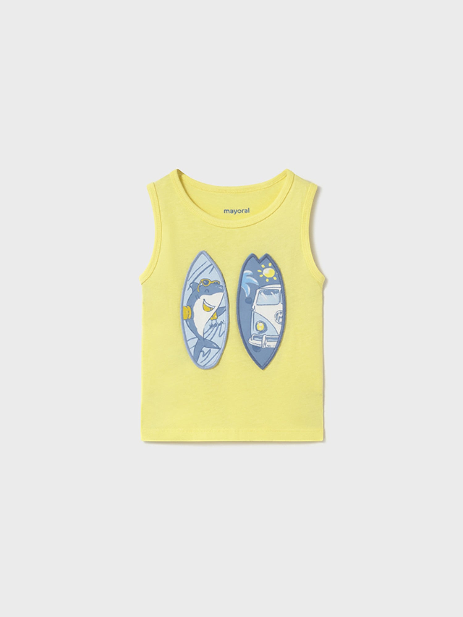 Canottiera play tavole surf Bimbo GIALLO 1069/69 -  NANU' BABY