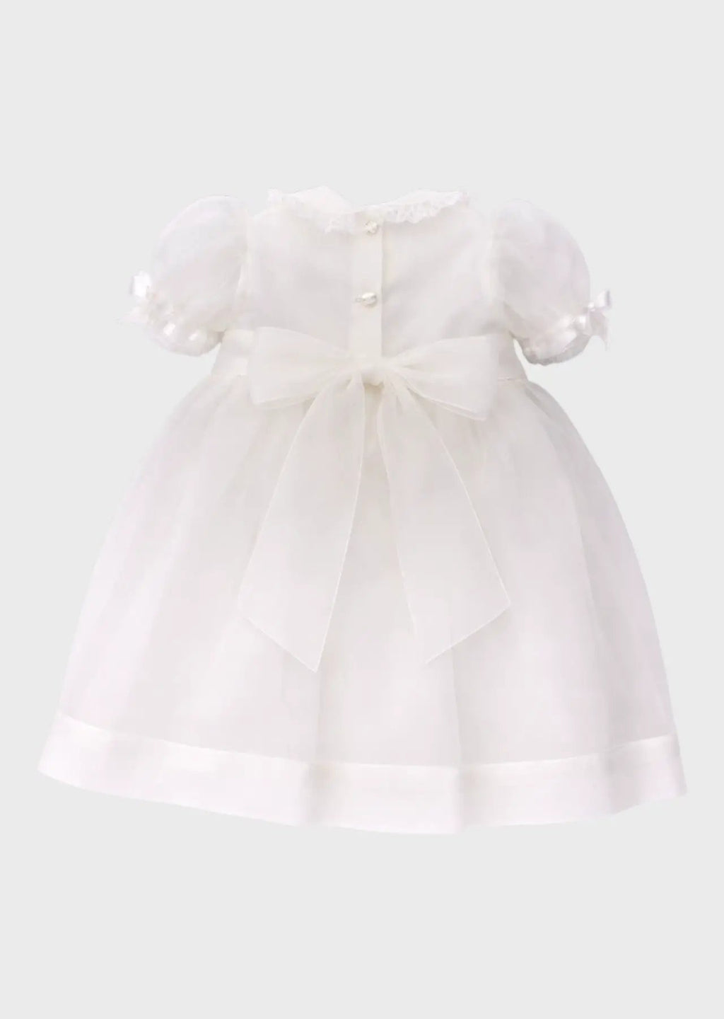 Abito Cerimonia Bimba Bianco MOIRA by PICCOLA GIUGGIOLA