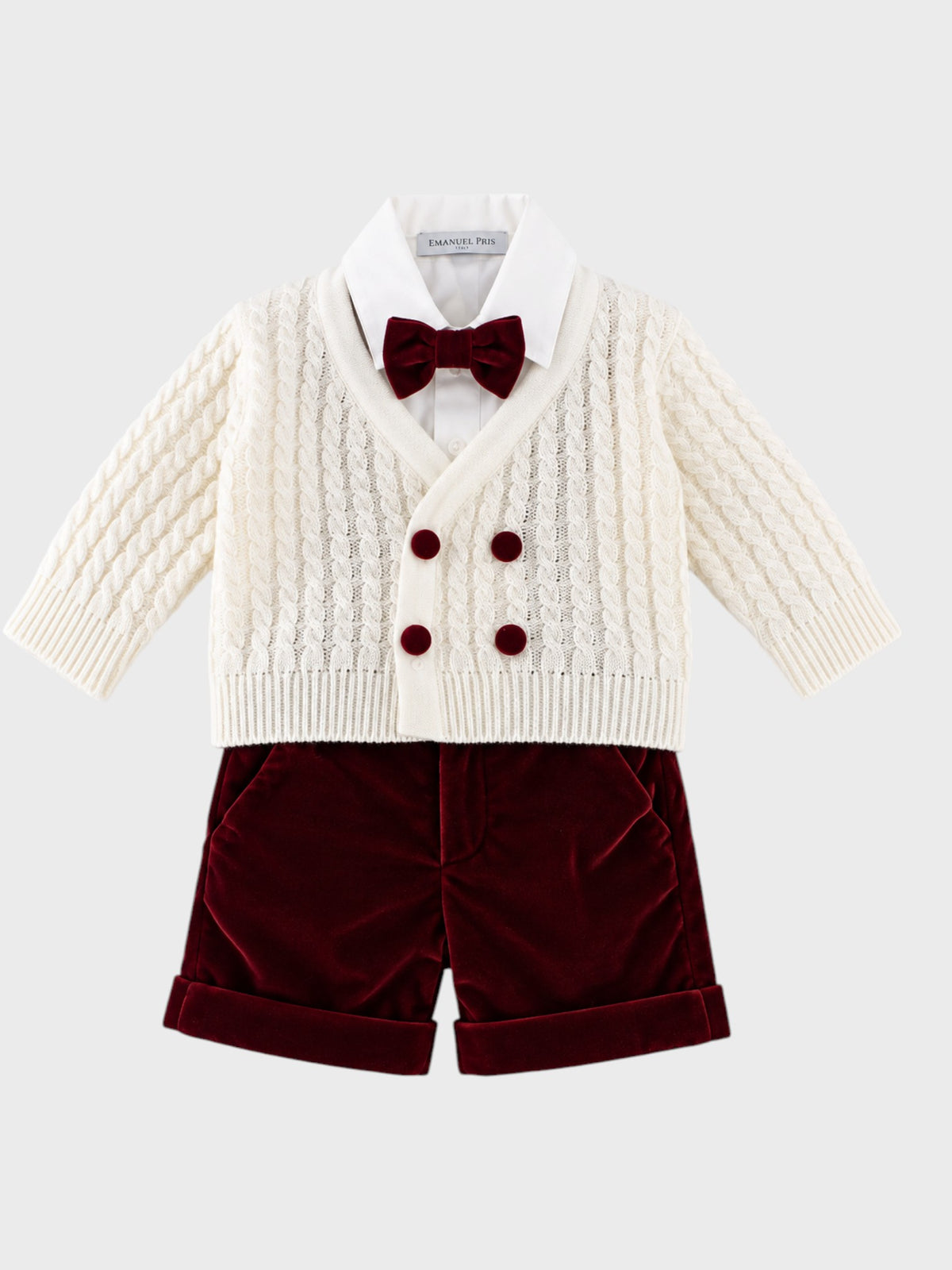 Conjunto de Ceremonia Niño Rojo ECR0069I
