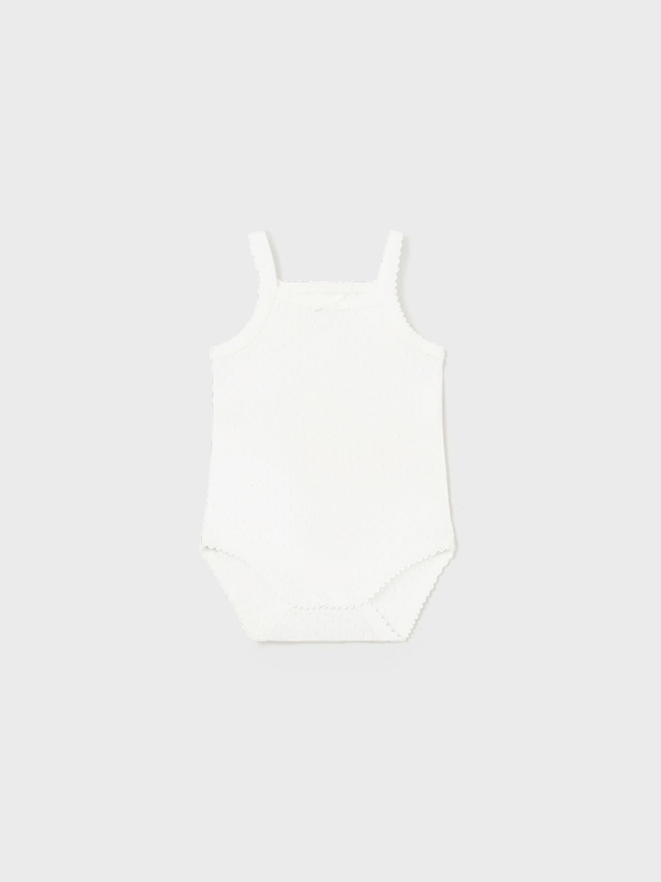 Body m/s traforato Neonata ECRU 1790/E -  NANU' BABY