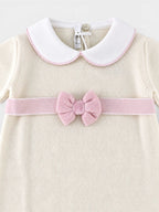 Tutina Neonata Panna DOPPIO FIOCCO 347 by BABY LORD