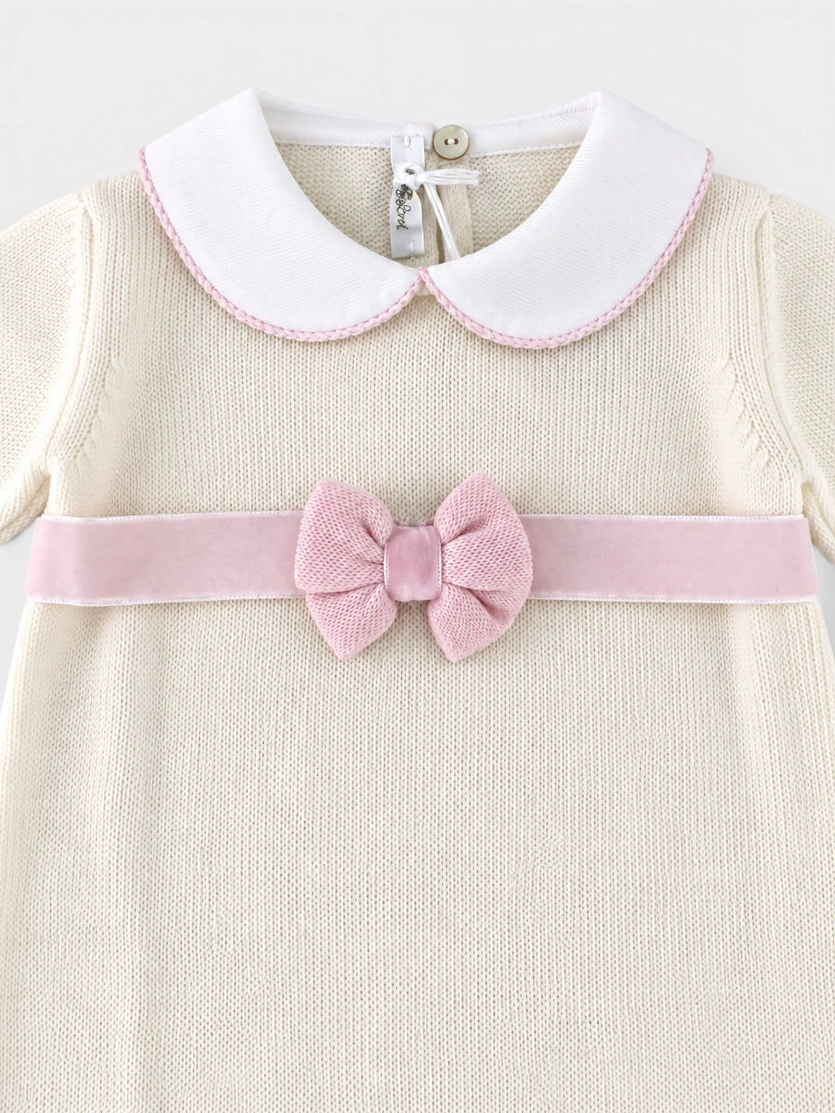 Tutina Neonata Panna DOPPIO FIOCCO 347 by BABY LORD