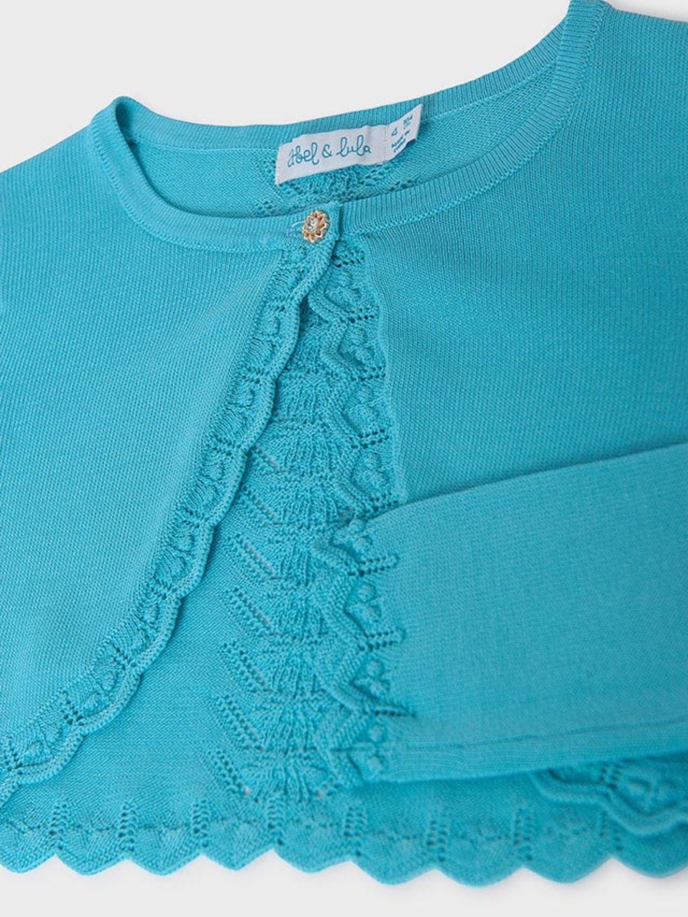 Bolero tricot Bimba TURCHESE 5366/T -  NANU' BABY