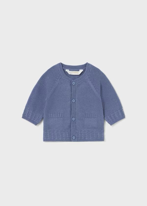 Cardigan basic in caldo cotone Bimbo CIELO 2301-W -  NANU' BABY