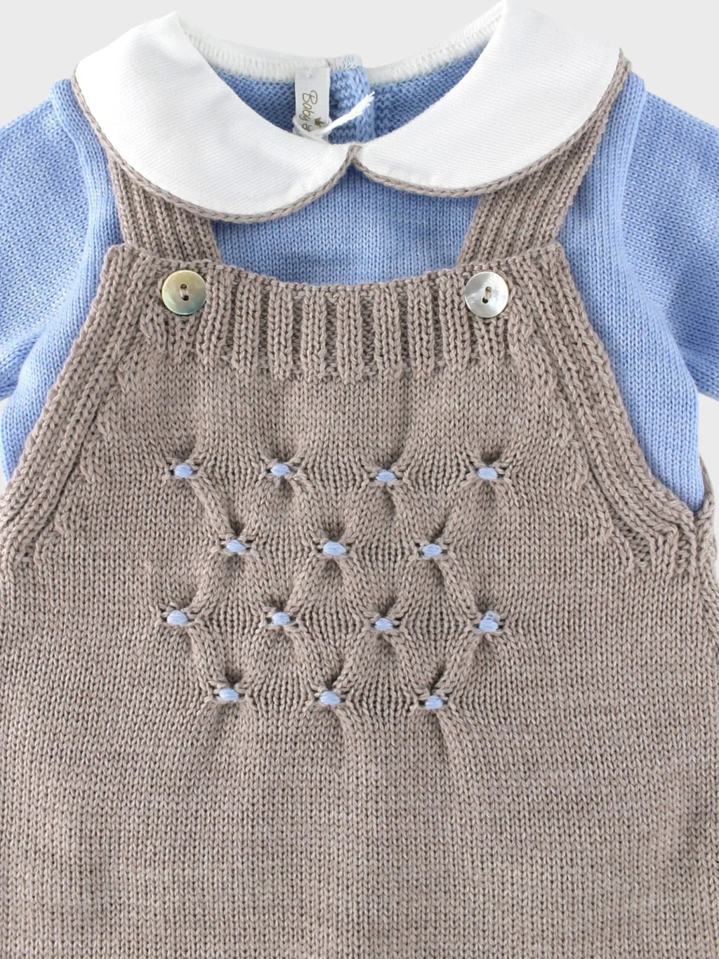 Salopette Neonato Azzurro NIDO D'APE 327C/4856 by BABY LORD