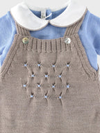 Salopette Neonato Azzurro NIDO D'APE 327C/4856 by BABY LORD