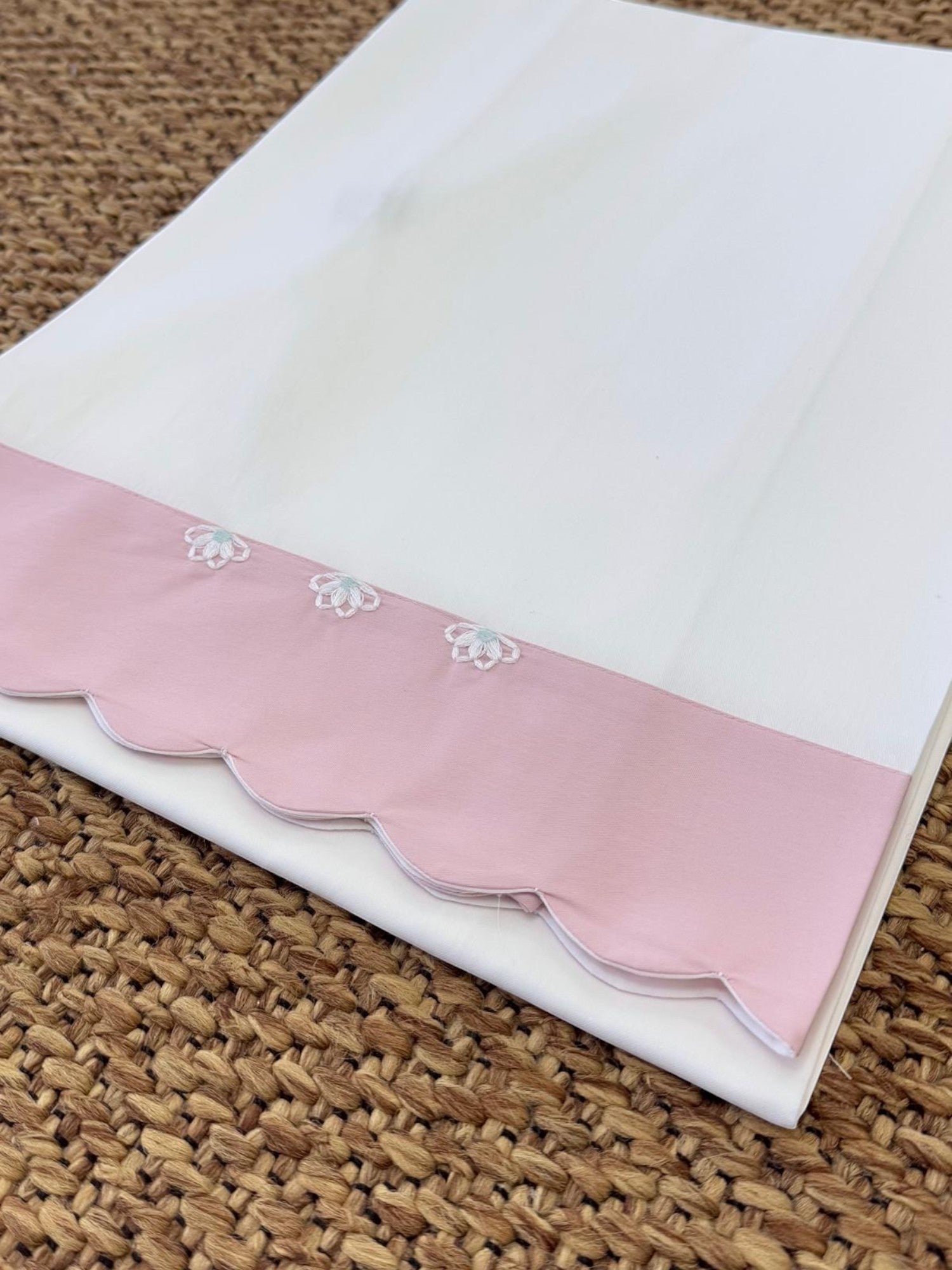 Lenzuolino Neonata BIANCO EB19LE -  NANU' BABY