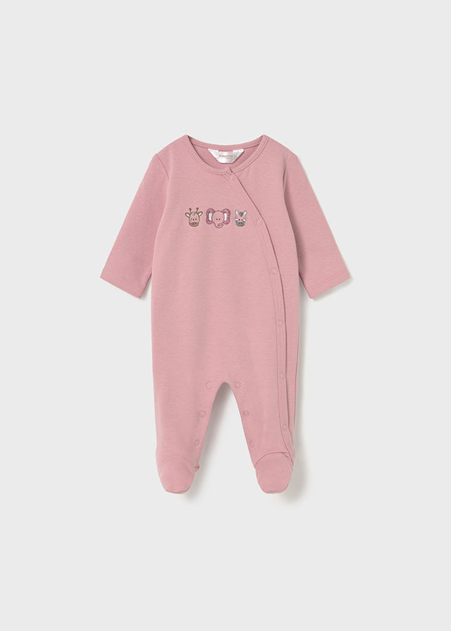 Ensemble 2 Pyjamas Bébé Fille Manches Longues Crème Rose 2703/92