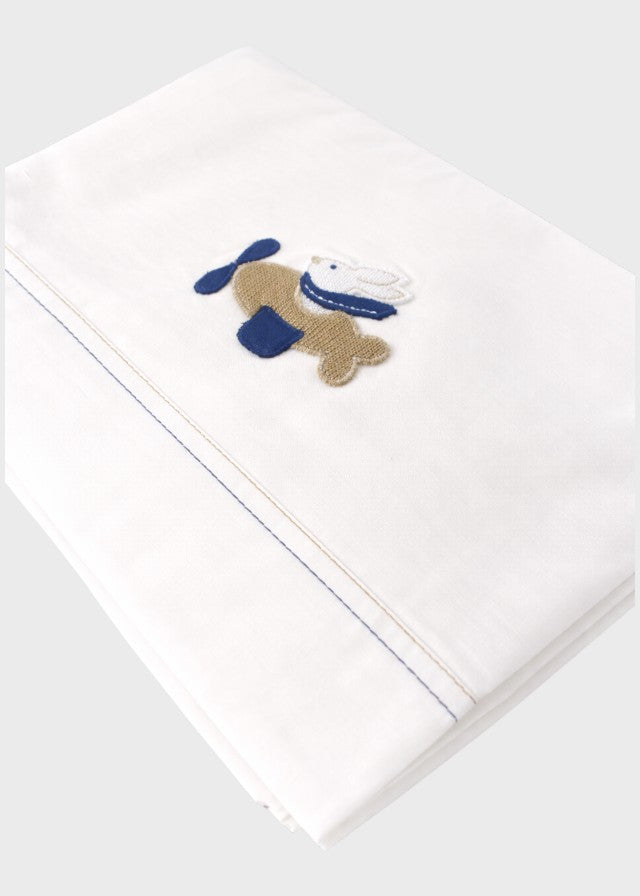 Lenzuolino Neonato Bianco 8029 by BIMBALO'