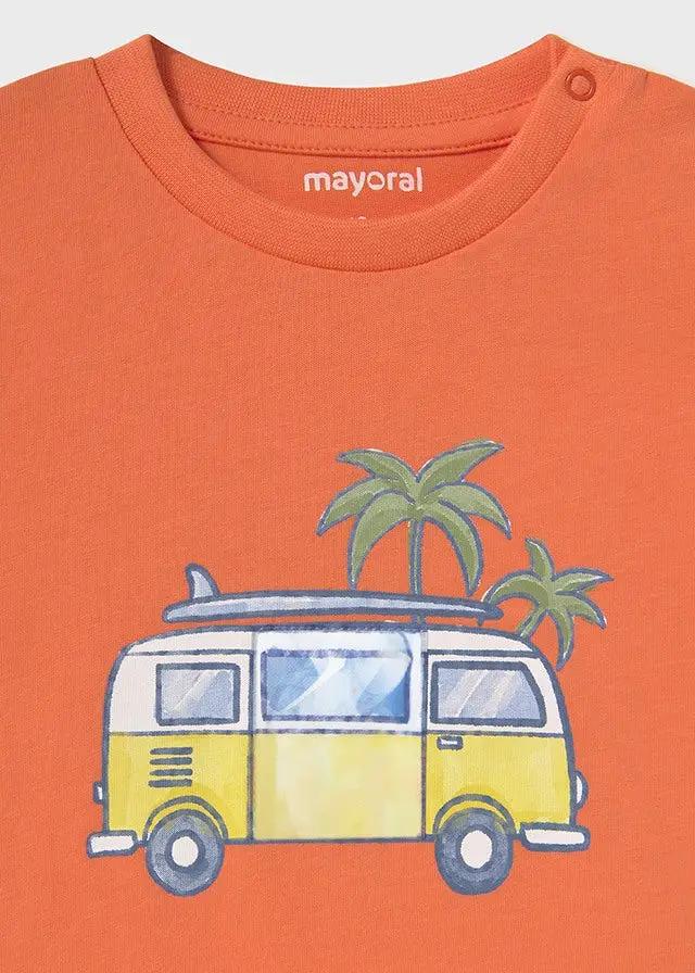 T-shirt Bimbo Arancione 1063/44 by MAYORAL