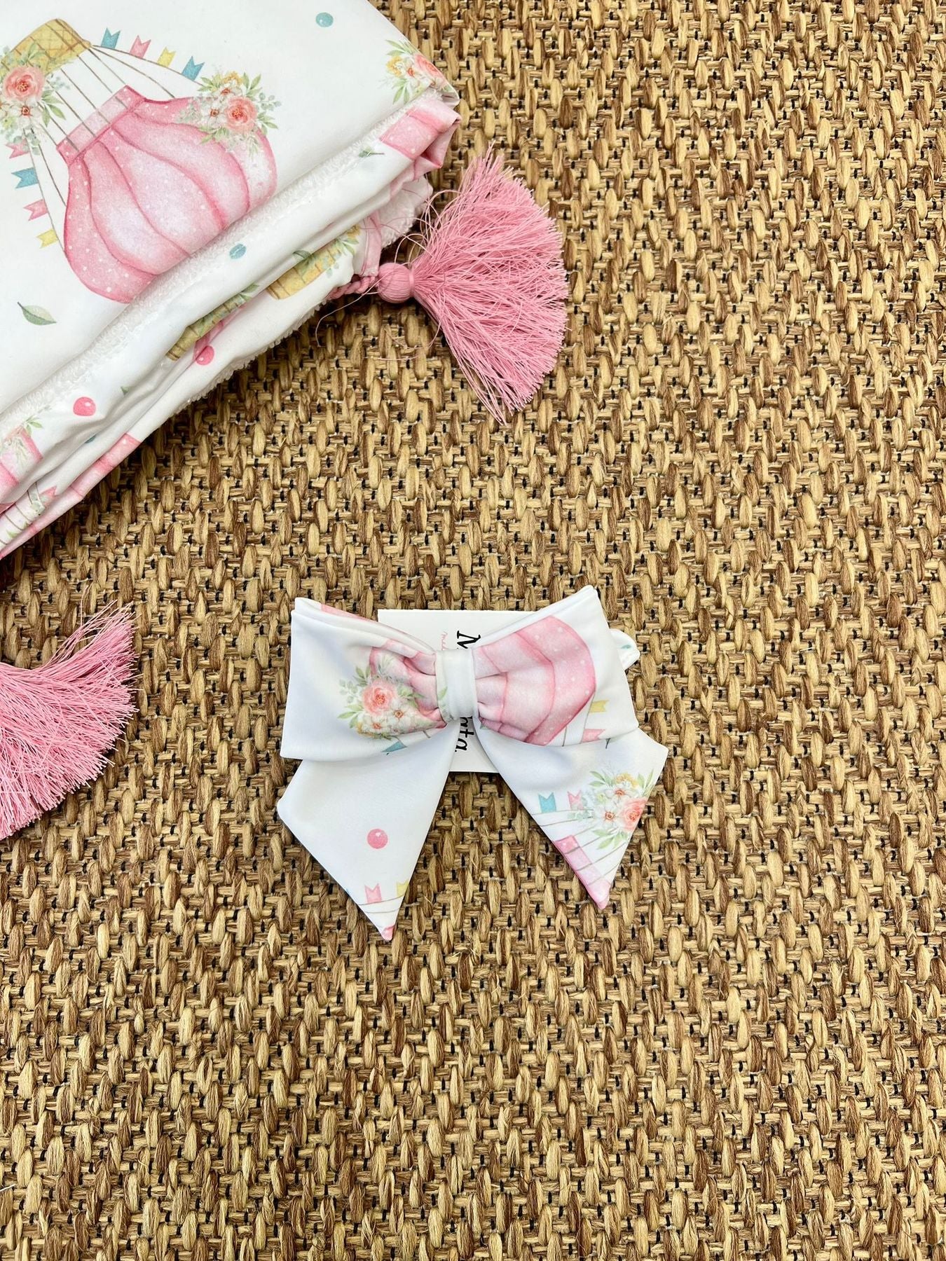 Elastico Mongolfiere Bimba MULTICOLORE BALLONS - BEACH ELASTIC BOW -  NANU' BABY