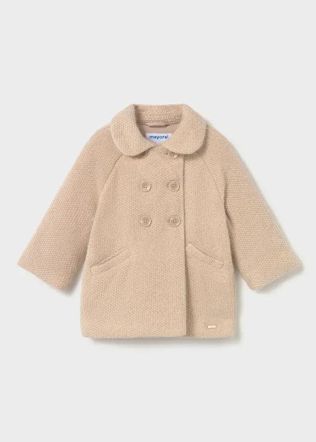 Cappotto Bimba Avorio 2435/18 by MAYORAL